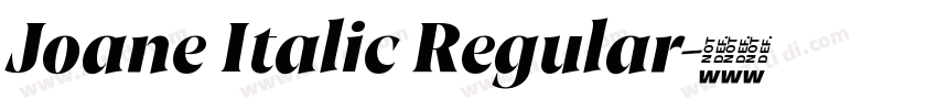 Joane Italic Regular字体转换